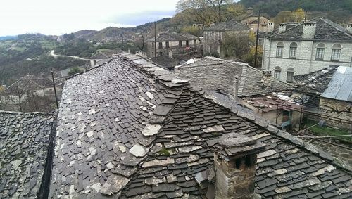 Houses against sky