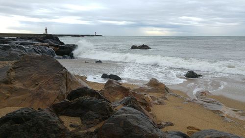 Scenic view of sea against sky