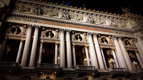 Low angle view of historical building