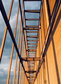 Low angle view of bridge against sky