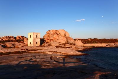 Rock formations at seaside