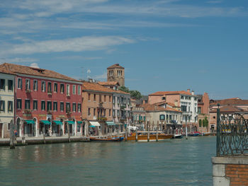 View of buildings against cloudy sky