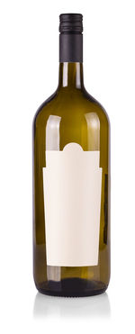 Close-up of beer bottle against white background