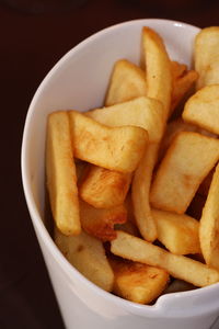 High angle view of pasta in plate