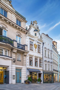 Street in krems an der donau city center, austria