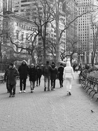 Woman walking in park