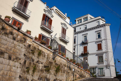 Low angle view of buildings against sky