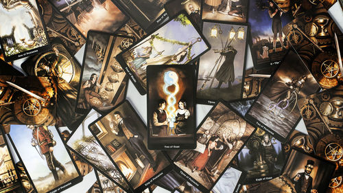 High angle view of street lights for sale at market