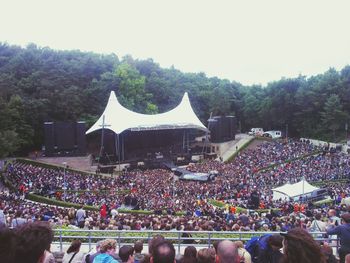 Group of people in stadium