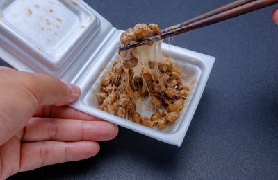 Japanese food on table