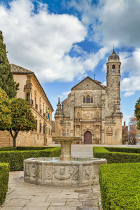 Renaissance holy chapel of the saviou is considered a masterpiece in the region, ubeda, spain