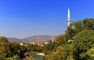 View of old city of mostar by day, bosnia and herzegovina