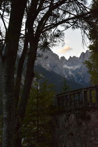 Nature scenery with mountains and sky