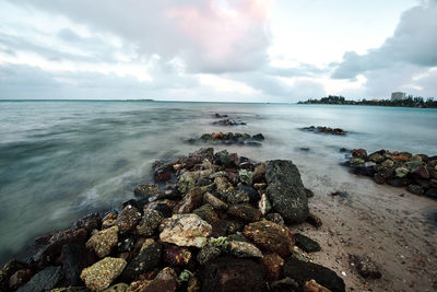 Scenic view of sea against sky