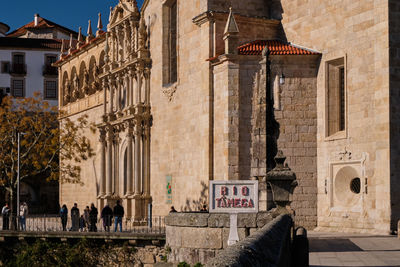 Low angle view of historic building