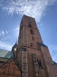 Low angle view of building against sky