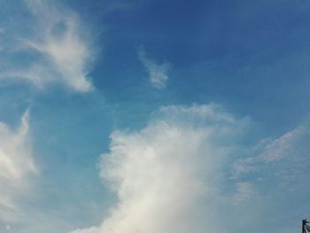 Low angle view of clouds in sky