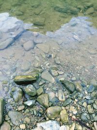 High angle view of water