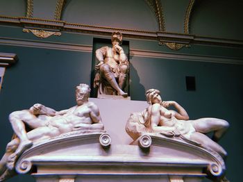 Low angle view of angel statue in museum