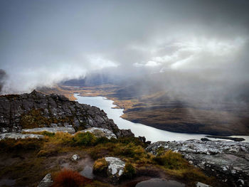 Misty view over loch lurgainn