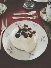 Close-up of served food
