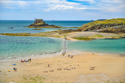 Scenic view of beach