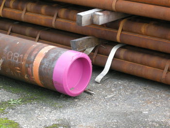 Close-up of pipes