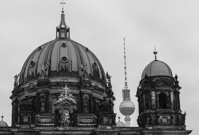 Low angle view of berlin cathedral against sky