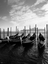 Boats in sea