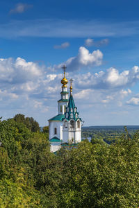 View of church of st. nicholas in the galleys, vladimir, russia