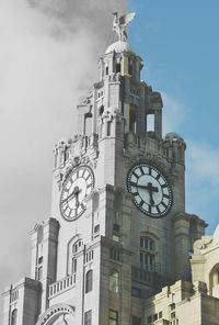 Low angle view of clock tower