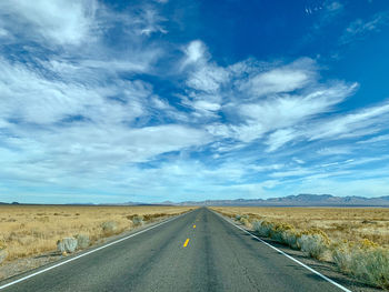 Empty road along countryside landscape. desert highway 