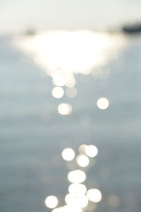 Close-up of sea against sky during sunset