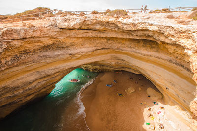 View of rock formations