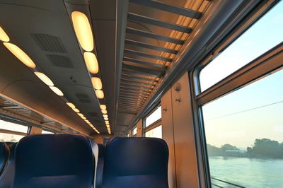 Interior of train