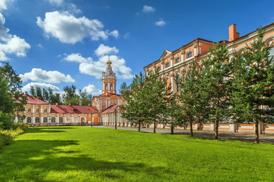 Alexander nevsky lavra in saint petersburg, russia. metropolitan corps