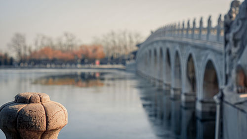 View of bridge over river