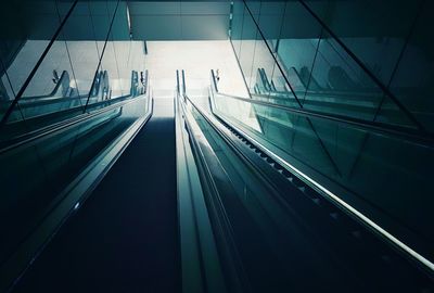 View of escalator