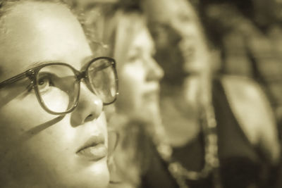 Close-up of eyeglasses