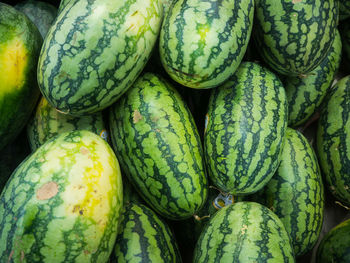 High angle view of fruits for sale at market stall