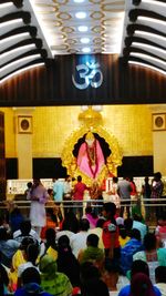 View of buddha statue in temple