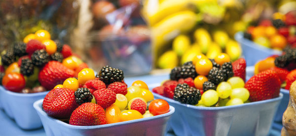 Close-up of fruits for sale at market