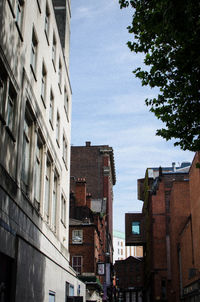 Low angle view of buildings against sky