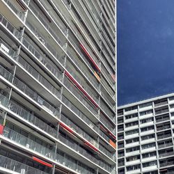 Low angle view of modern building against sky