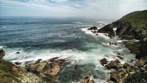 Scenic view of sea against sky