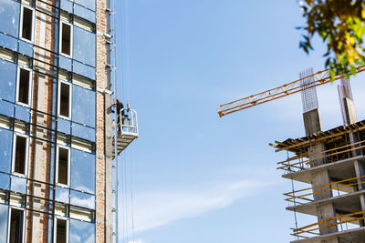 Low angle view of buildings against sky