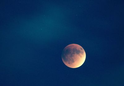 View of moon in sky