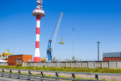 Crane in the cargo port