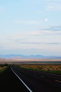 Country road passing through mountains