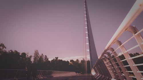 Panoramic view of city against clear sky